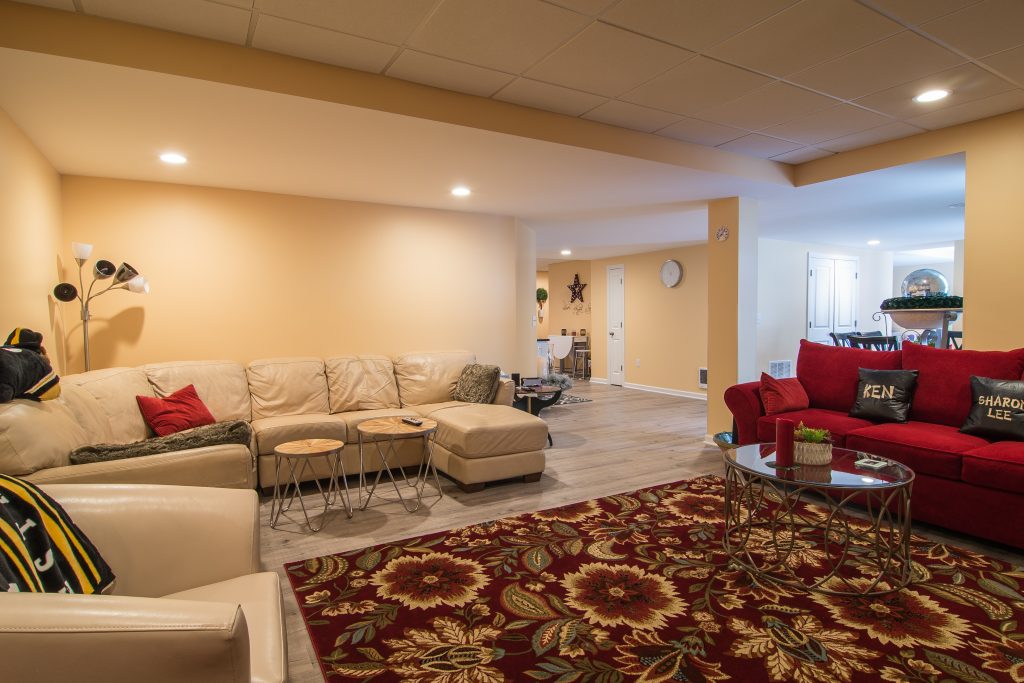 South Park Basement with full kitchen and plenty of space for holiday dinners and family movie night