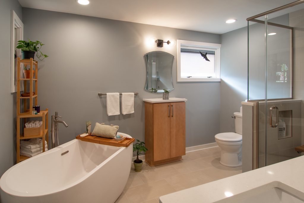 Completed bathroom remodel in Mt. Lebanon, PA
