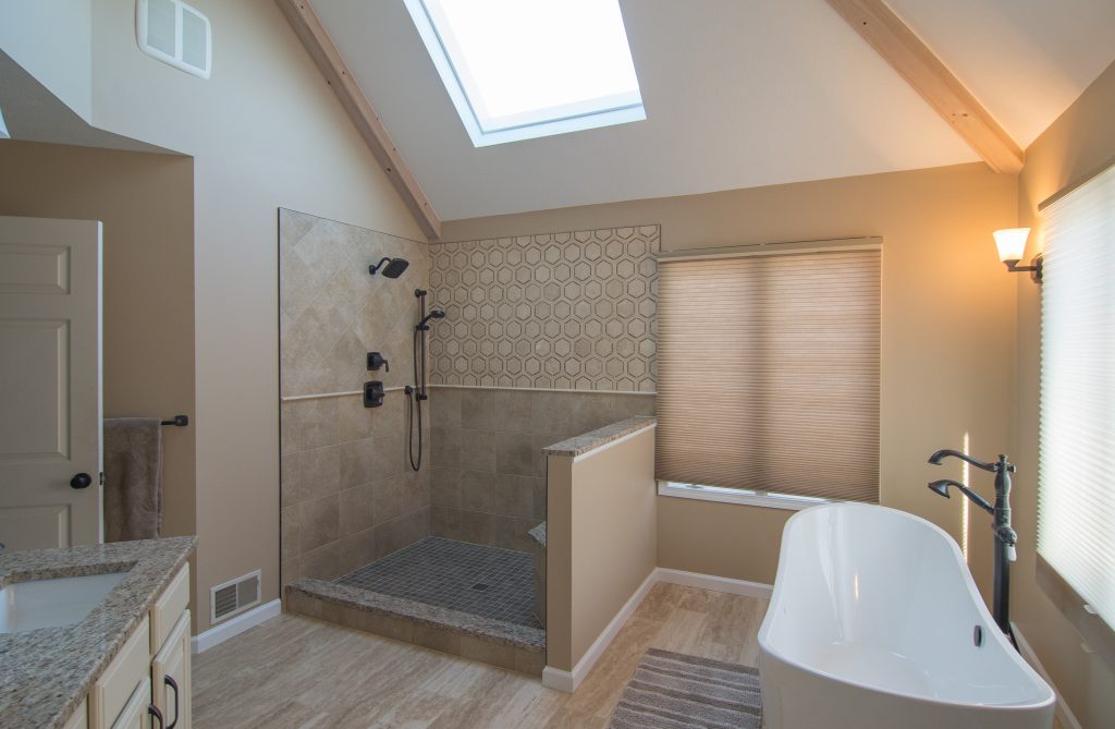 Completed bathroom remodel in Fox Chapel, PA