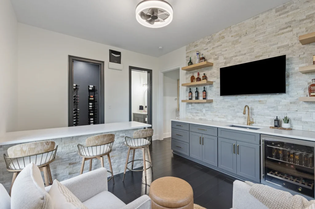 Custom climate-controlled wine room in Venetia, PA