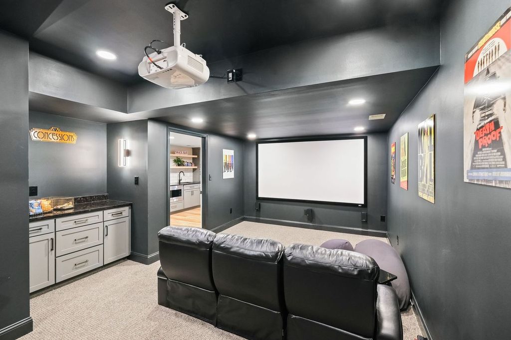 Finished basement remodel