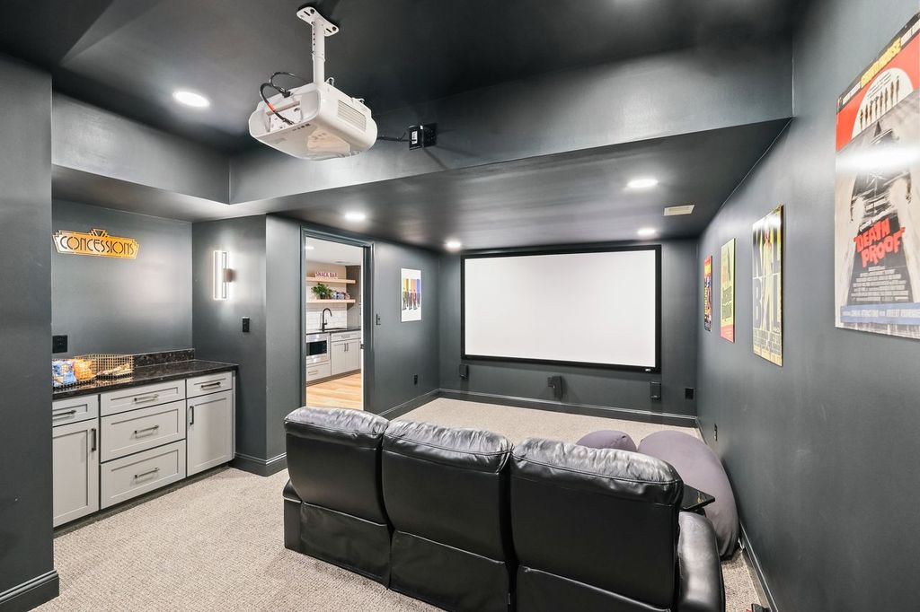 Finished basement remodel in Pittsburgh, PA