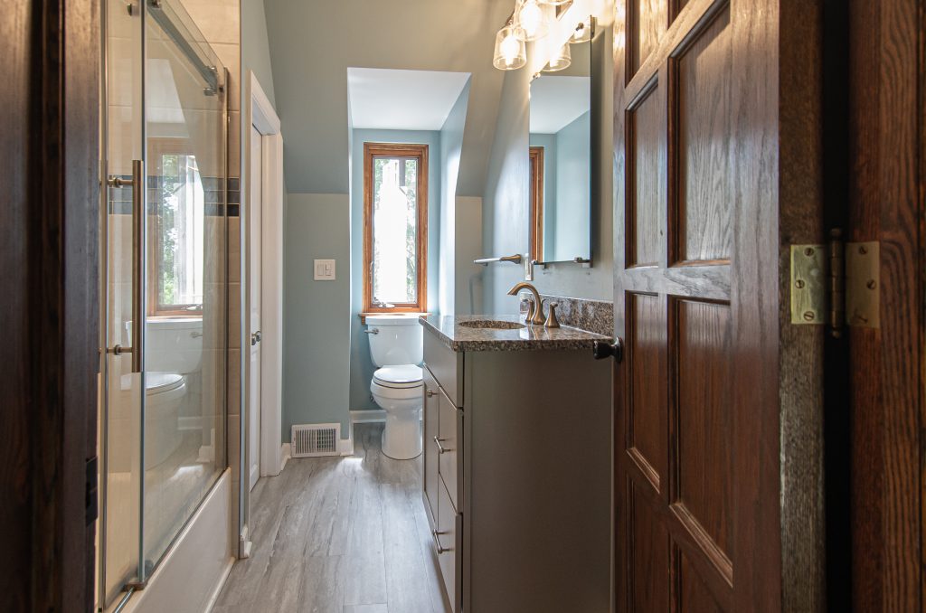 Completed bathroom remodel in South Park, PA