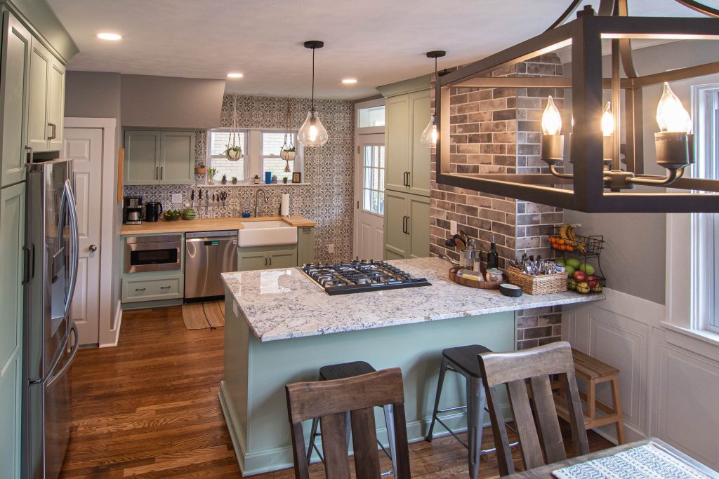 Completed kitchen remodel in Robinson Township, PA