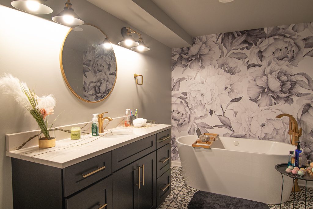 Completed bathroom remodel in Murrysville, PA
