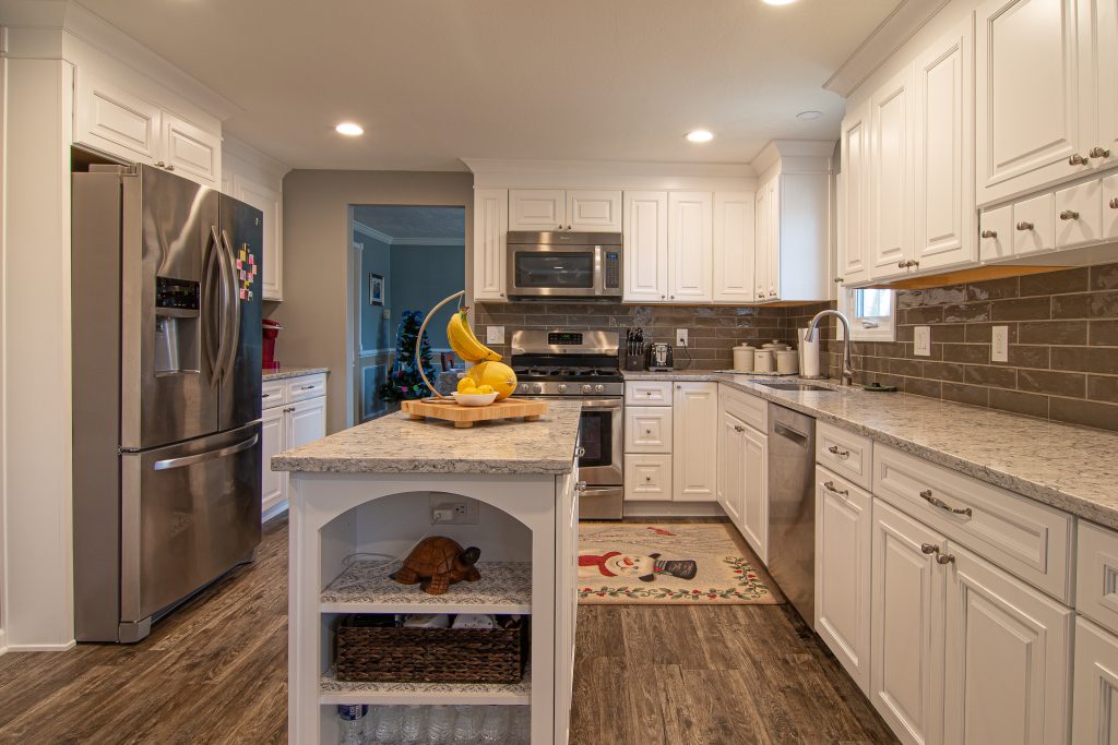 Completed kitchen remodel in Ross Township, PA