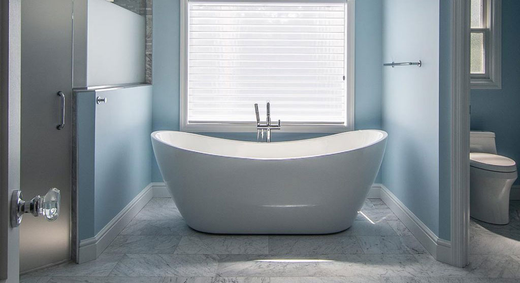 Completed bathroom remodel
