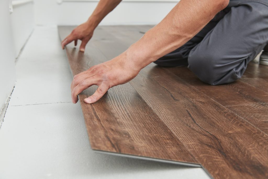 Luxury vinyl plank flooring installation in Canonsburg, PA