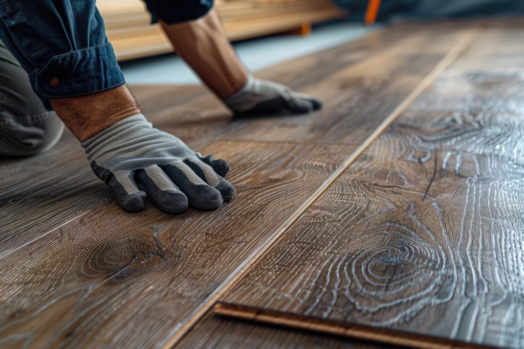 Luxury vinyl plank flooring installation in Sewickley, PA