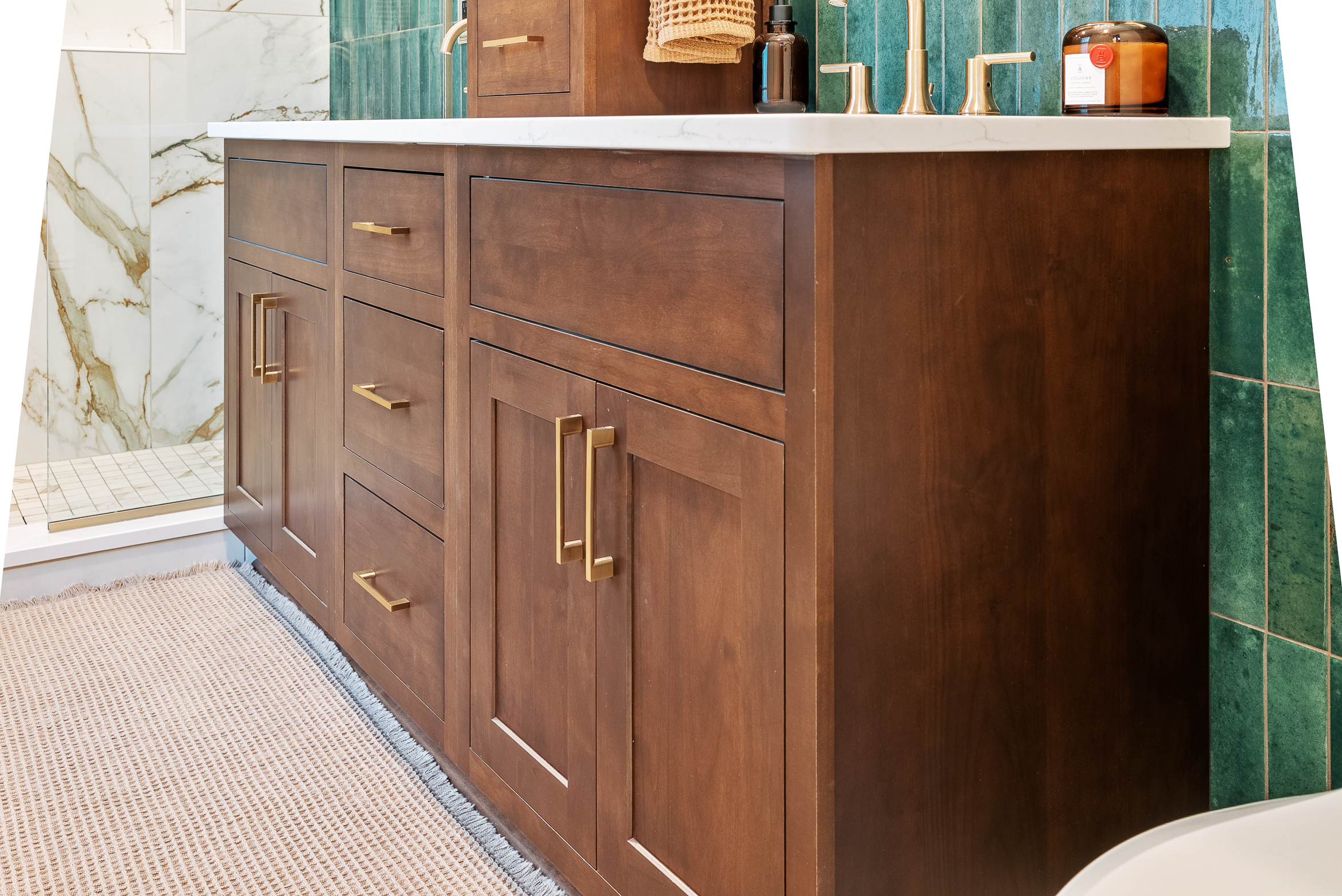 Completed bathroom remodel in Franklin Park, PA
