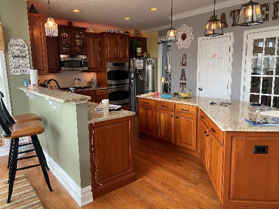 Baldwin kitchen before remodel.