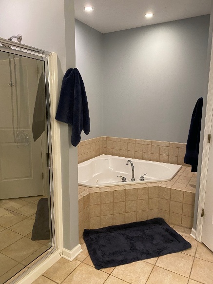 Squirrel Hill master bathroom before remodel.
