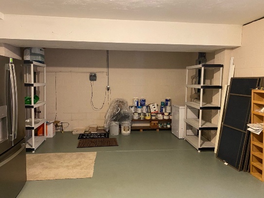 Murrysville basement before remodel.